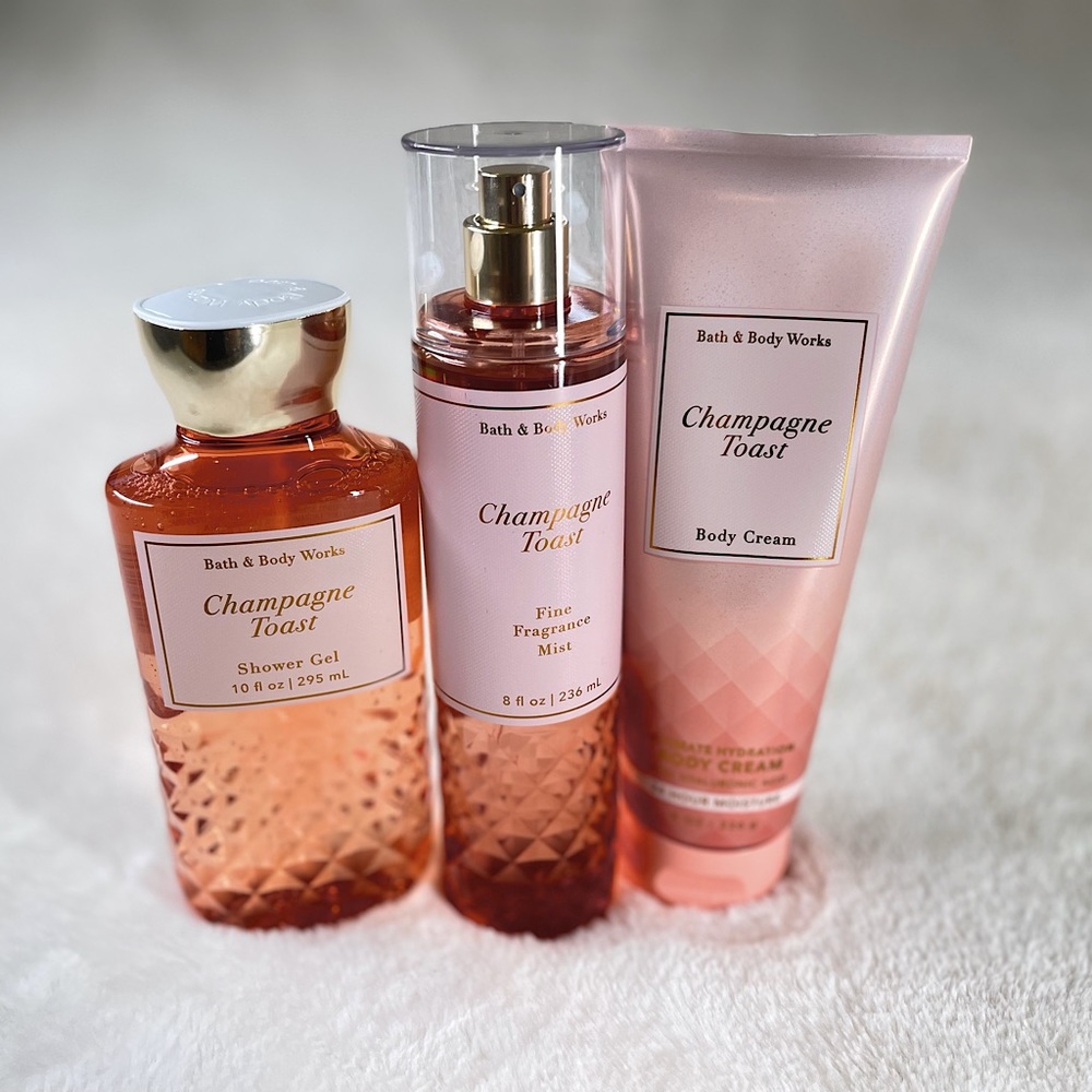 Bath and body works believe in magic champagne toast gift set